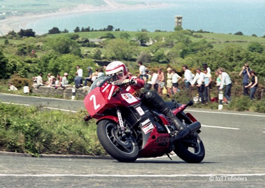 The Kawasaki GPz900R Ninja that took Geoff Johnson to a Production class victory at the 1984 Isle of Man TT